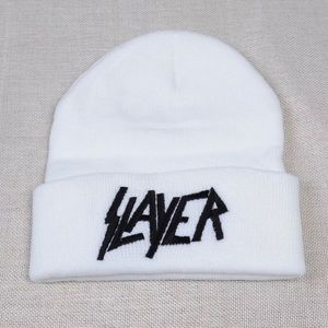 Unisex Slayer Fashion White and Black Beanie Hat